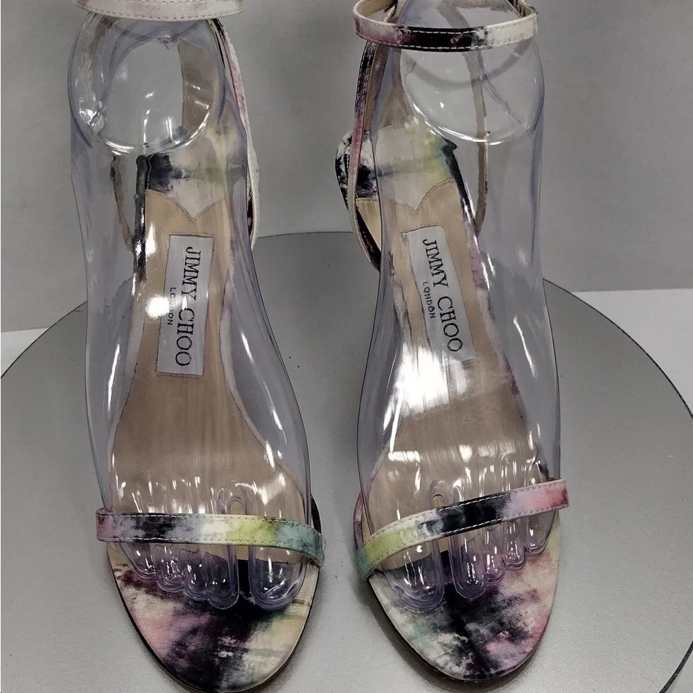 Jimmy Choo Multicolor Women's Sandals size 6.5 pre owned Exellent condition